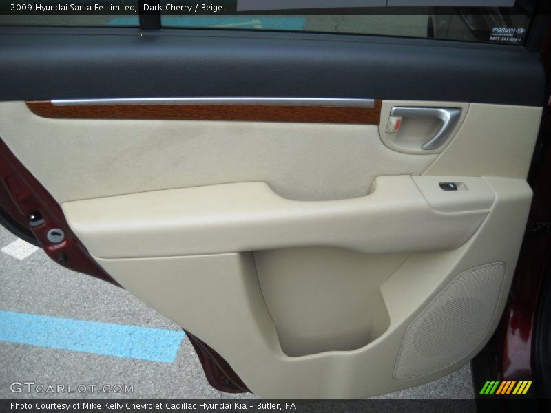 Dark Cherry / Beige 2009 Hyundai Santa Fe Limited