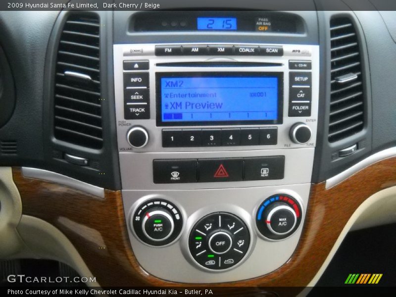 Dark Cherry / Beige 2009 Hyundai Santa Fe Limited