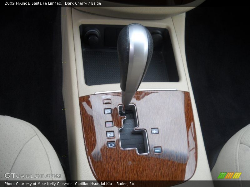 Dark Cherry / Beige 2009 Hyundai Santa Fe Limited