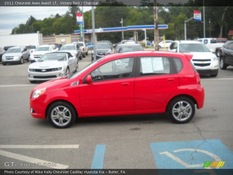 Victory Red / Charcoal 2011 Chevrolet Aveo Aveo5 LT