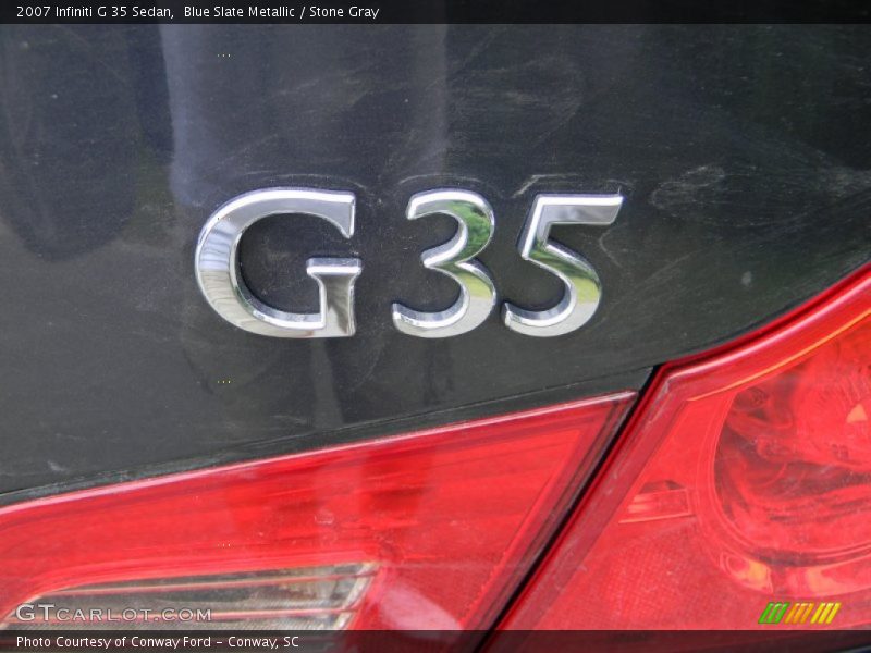 Blue Slate Metallic / Stone Gray 2007 Infiniti G 35 Sedan