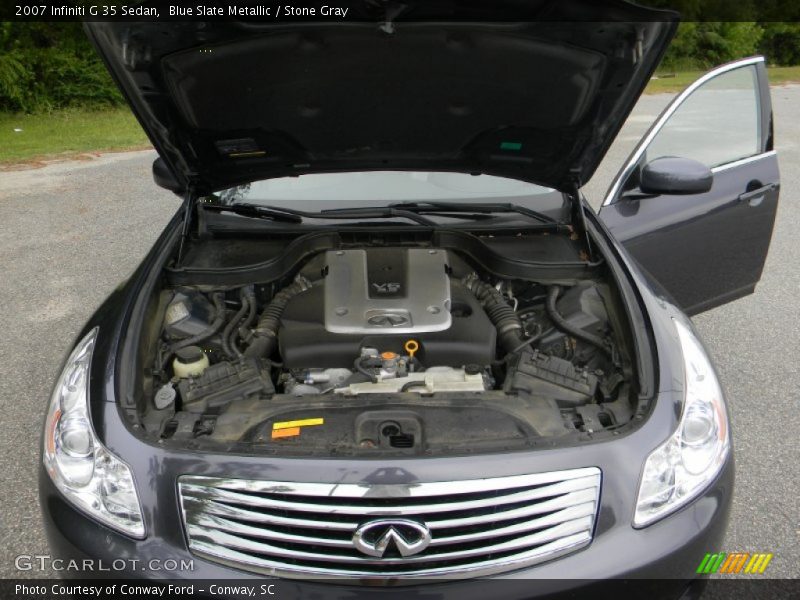 Blue Slate Metallic / Stone Gray 2007 Infiniti G 35 Sedan