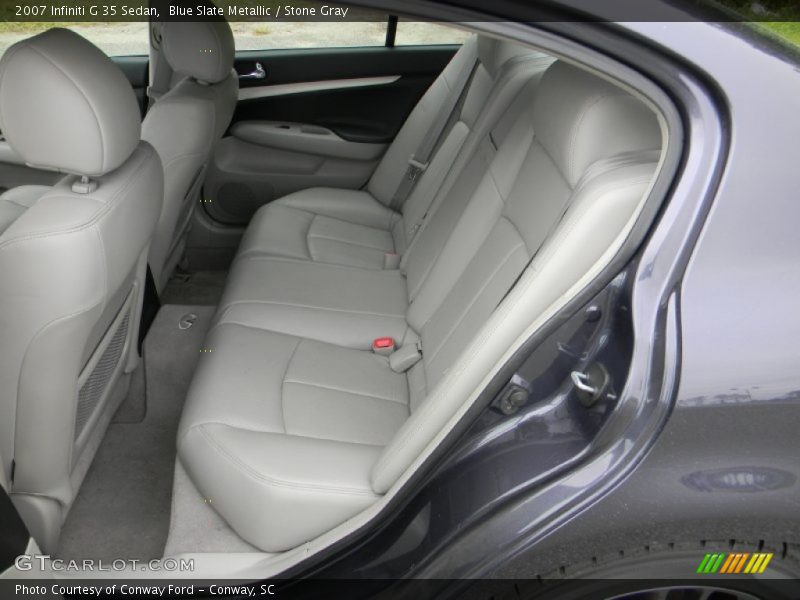 Blue Slate Metallic / Stone Gray 2007 Infiniti G 35 Sedan