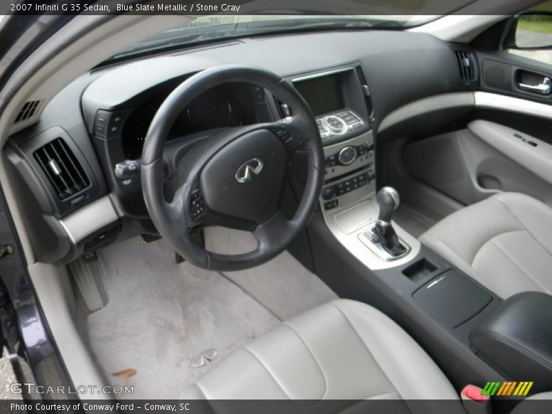 Blue Slate Metallic / Stone Gray 2007 Infiniti G 35 Sedan
