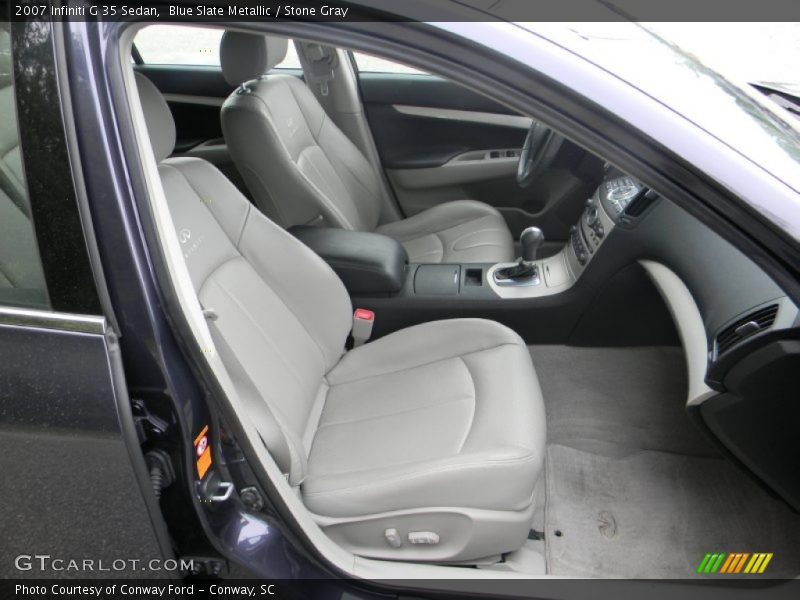 Blue Slate Metallic / Stone Gray 2007 Infiniti G 35 Sedan