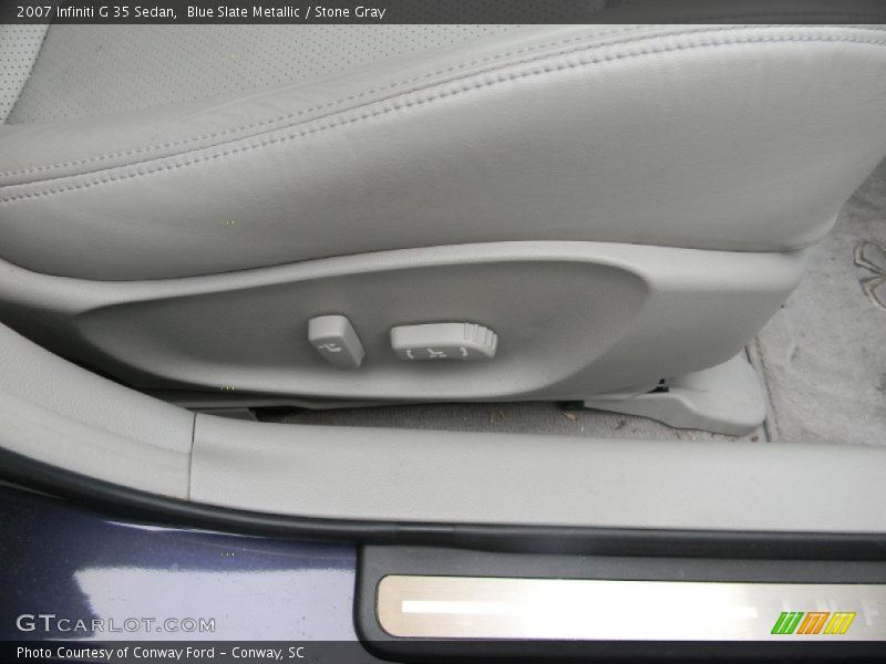 Blue Slate Metallic / Stone Gray 2007 Infiniti G 35 Sedan