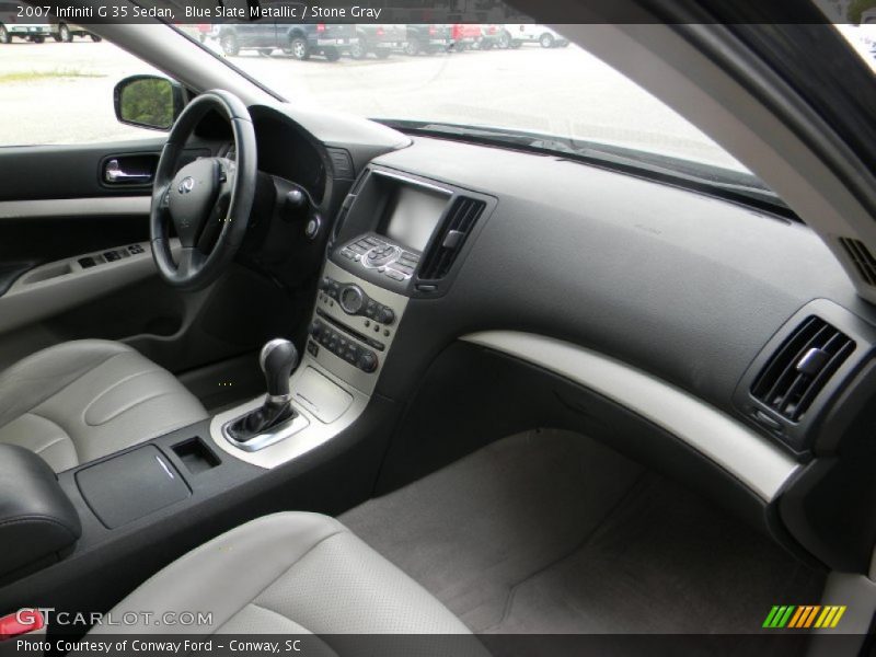 Blue Slate Metallic / Stone Gray 2007 Infiniti G 35 Sedan
