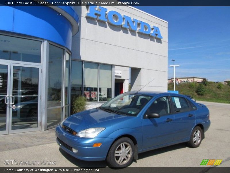 Light Sapphire Blue Metallic / Medium Graphite Grey 2001 Ford Focus SE Sedan
