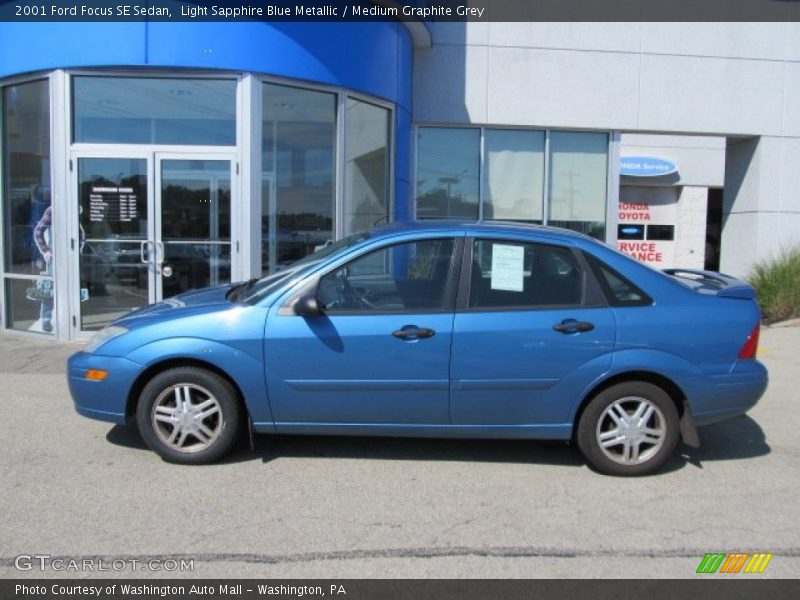 Light Sapphire Blue Metallic / Medium Graphite Grey 2001 Ford Focus SE Sedan