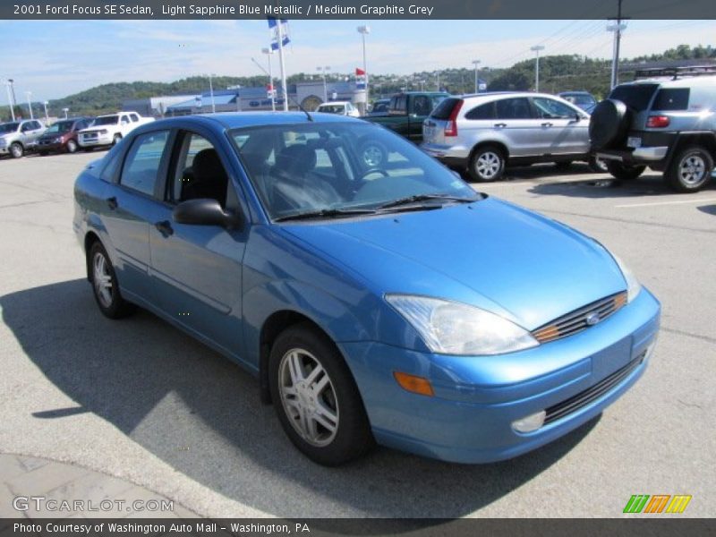 Light Sapphire Blue Metallic / Medium Graphite Grey 2001 Ford Focus SE Sedan