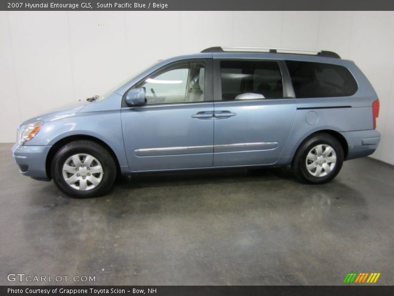 South Pacific Blue / Beige 2007 Hyundai Entourage GLS