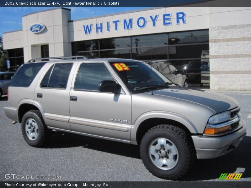 Light Pewter Metallic / Graphite 2003 Chevrolet Blazer LS 4x4