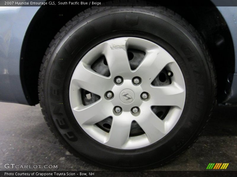 South Pacific Blue / Beige 2007 Hyundai Entourage GLS