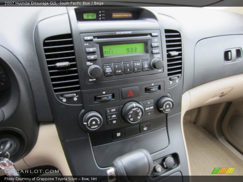 South Pacific Blue / Beige 2007 Hyundai Entourage GLS