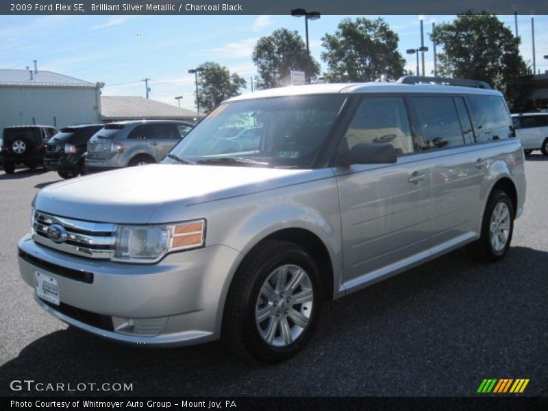 Brilliant Silver Metallic / Charcoal Black 2009 Ford Flex SE