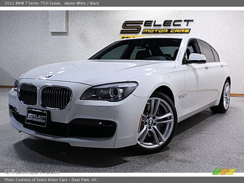 Alpine White / Black 2012 BMW 7 Series 750i Sedan