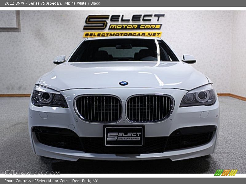 Alpine White / Black 2012 BMW 7 Series 750i Sedan