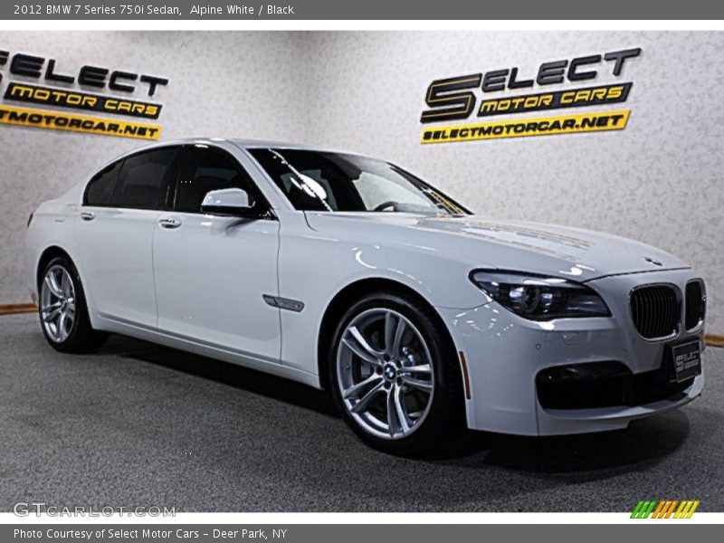 Alpine White / Black 2012 BMW 7 Series 750i Sedan