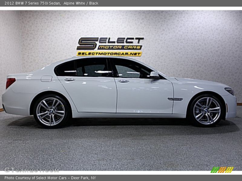Alpine White / Black 2012 BMW 7 Series 750i Sedan