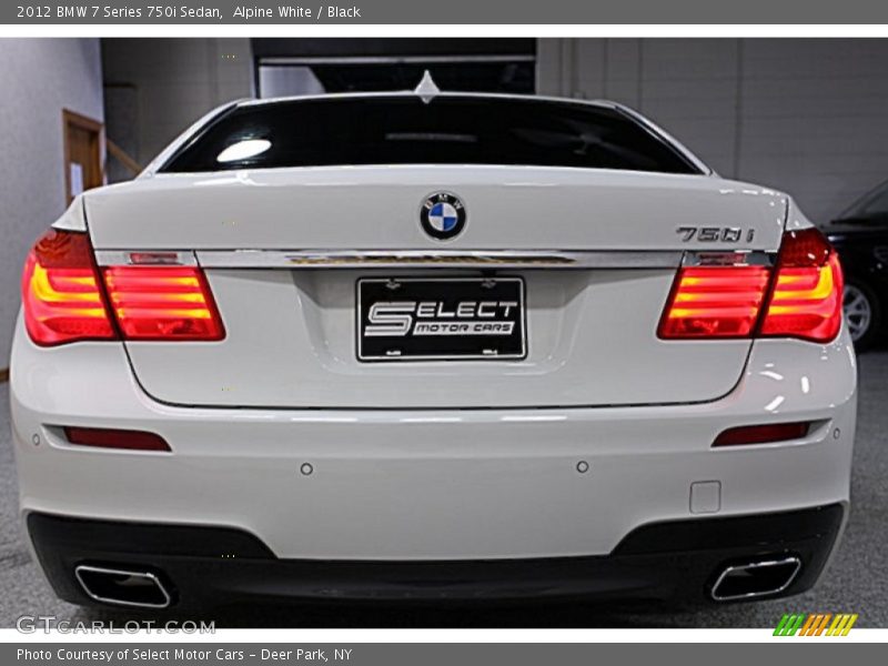 Alpine White / Black 2012 BMW 7 Series 750i Sedan