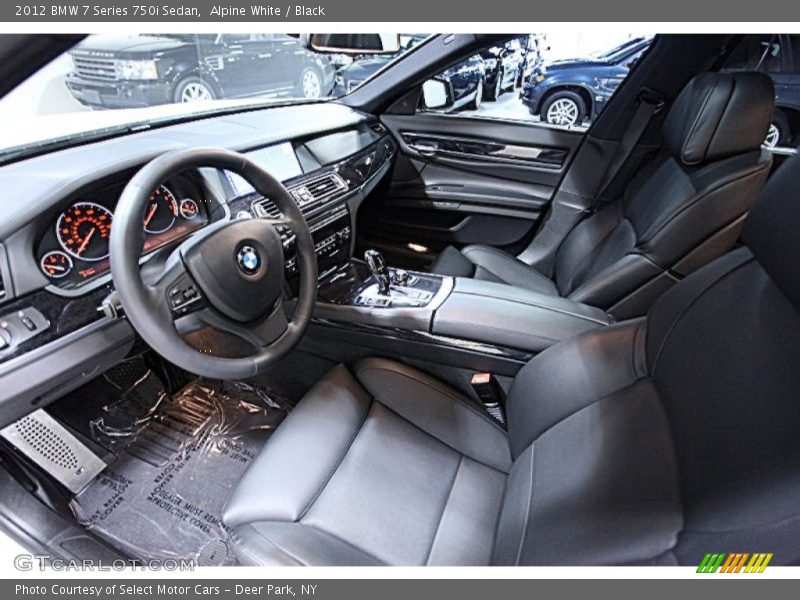 Alpine White / Black 2012 BMW 7 Series 750i Sedan