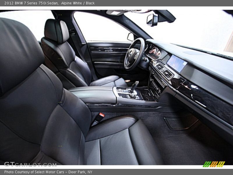 Alpine White / Black 2012 BMW 7 Series 750i Sedan