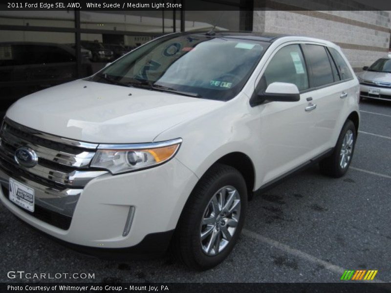 White Suede / Medium Light Stone 2011 Ford Edge SEL AWD