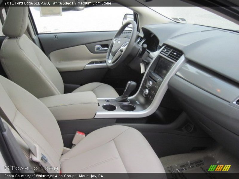 White Suede / Medium Light Stone 2011 Ford Edge SEL AWD