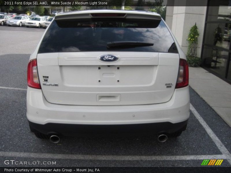 White Suede / Medium Light Stone 2011 Ford Edge SEL AWD