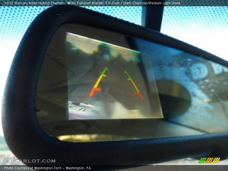 White Platinum Metallic Tri-Coat / Dark Charcoal/Medium Light Stone 2010 Mercury Milan Hybrid Premier