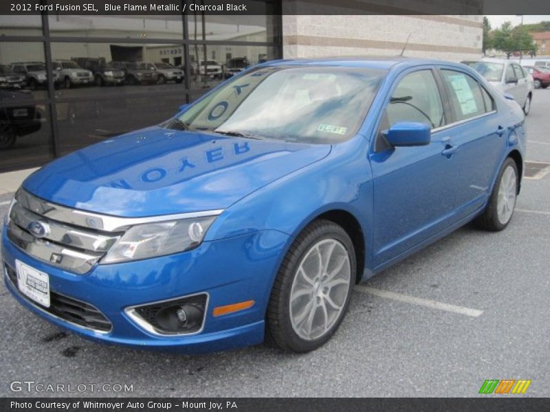 Blue Flame Metallic / Charcoal Black 2012 Ford Fusion SEL