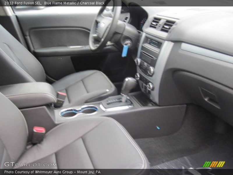 Blue Flame Metallic / Charcoal Black 2012 Ford Fusion SEL