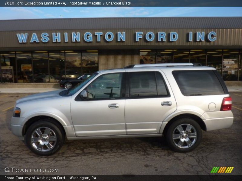 Ingot Silver Metallic / Charcoal Black 2010 Ford Expedition Limited 4x4