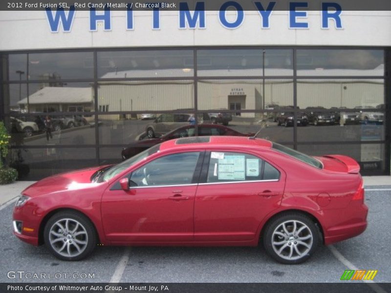 Red Candy Metallic / Charcoal Black 2012 Ford Fusion SEL