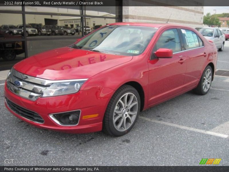 Red Candy Metallic / Charcoal Black 2012 Ford Fusion SEL