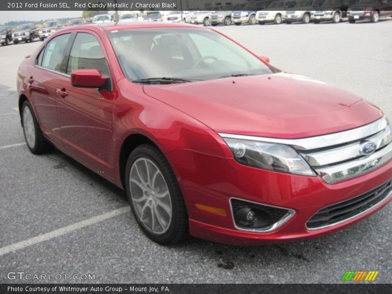 Red Candy Metallic / Charcoal Black 2012 Ford Fusion SEL