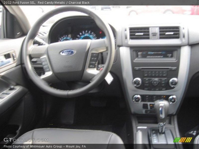 Red Candy Metallic / Charcoal Black 2012 Ford Fusion SEL