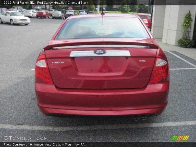 Red Candy Metallic / Charcoal Black 2012 Ford Fusion SEL
