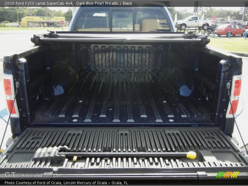 Dark Blue Pearl Metallic / Black 2010 Ford F150 Lariat SuperCab 4x4