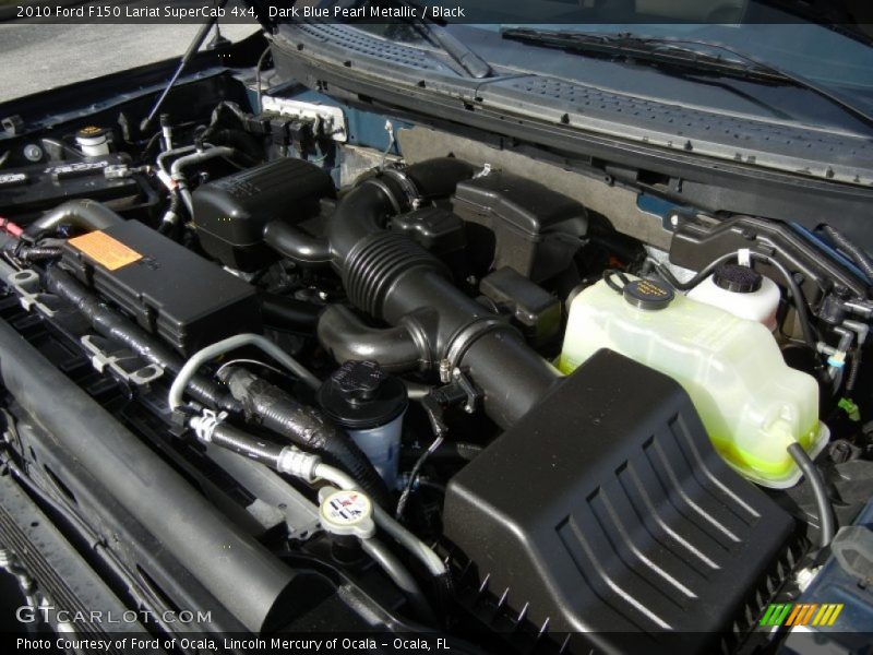 Dark Blue Pearl Metallic / Black 2010 Ford F150 Lariat SuperCab 4x4
