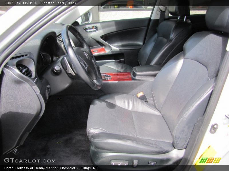 Tungsten Pearl / Black 2007 Lexus IS 350