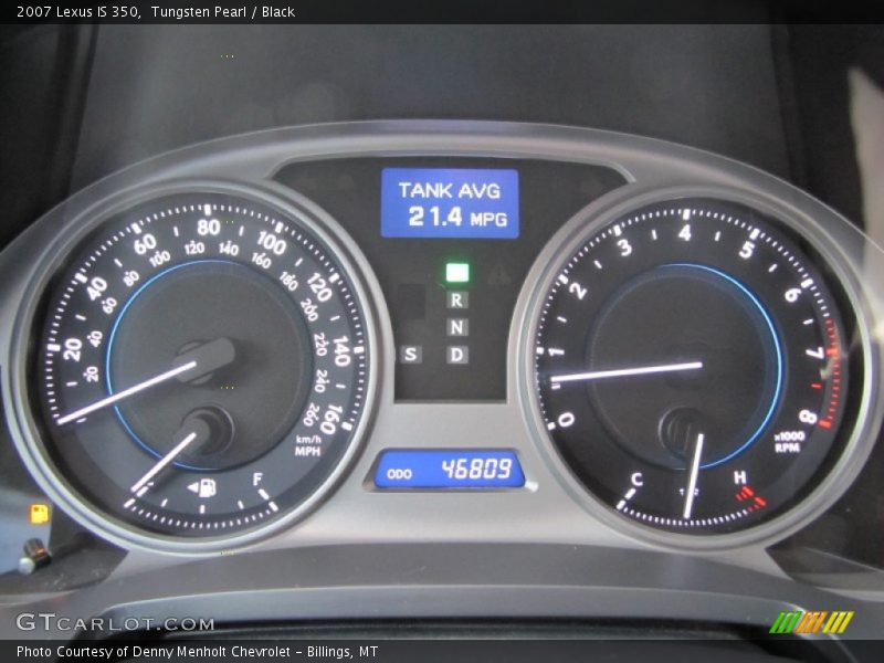 Tungsten Pearl / Black 2007 Lexus IS 350