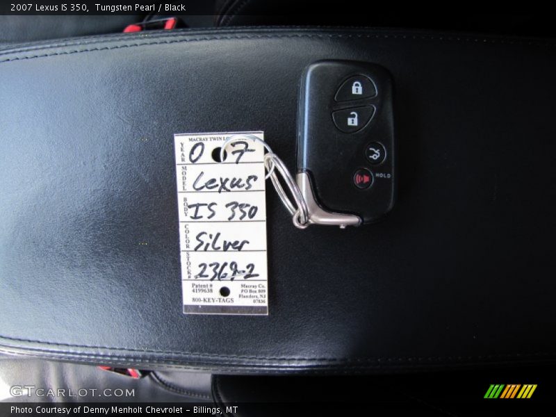 Tungsten Pearl / Black 2007 Lexus IS 350