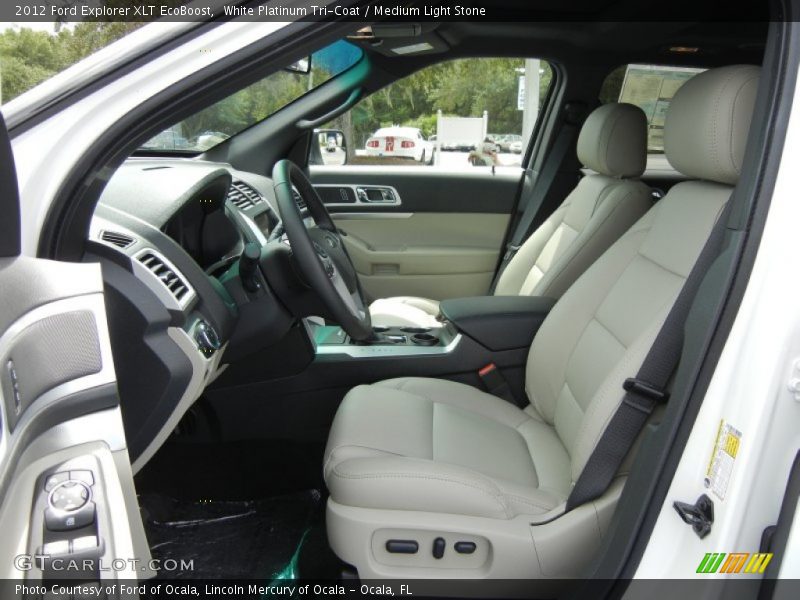  2012 Explorer XLT EcoBoost Medium Light Stone Interior