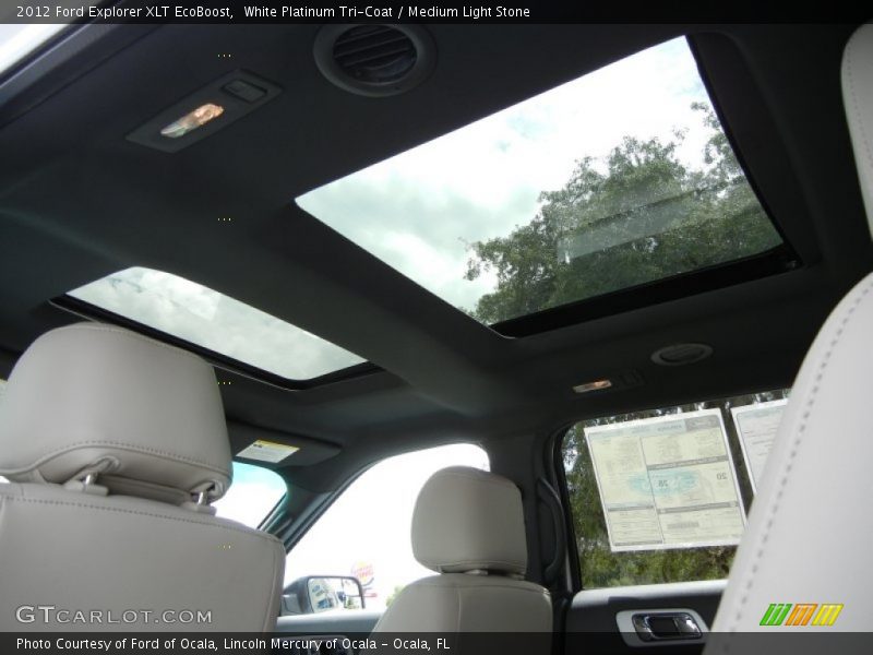 Sunroof of 2012 Explorer XLT EcoBoost