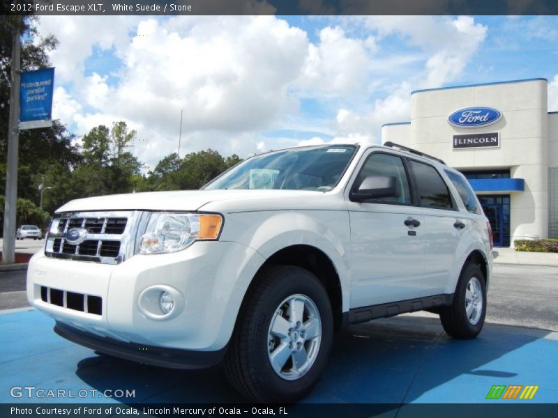 White Suede / Stone 2012 Ford Escape XLT