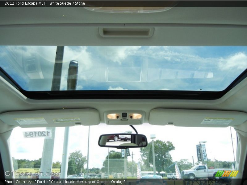 White Suede / Stone 2012 Ford Escape XLT