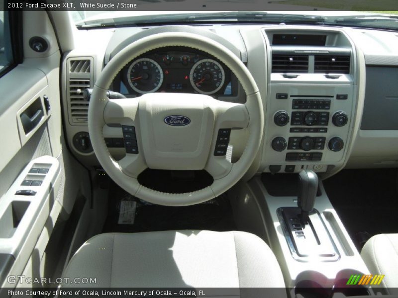 White Suede / Stone 2012 Ford Escape XLT