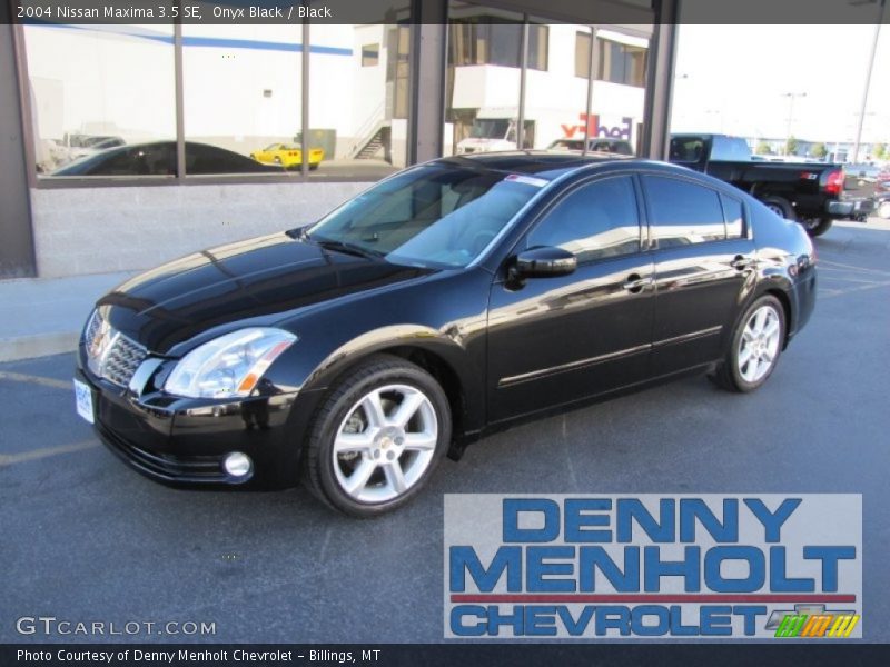 Onyx Black / Black 2004 Nissan Maxima 3.5 SE
