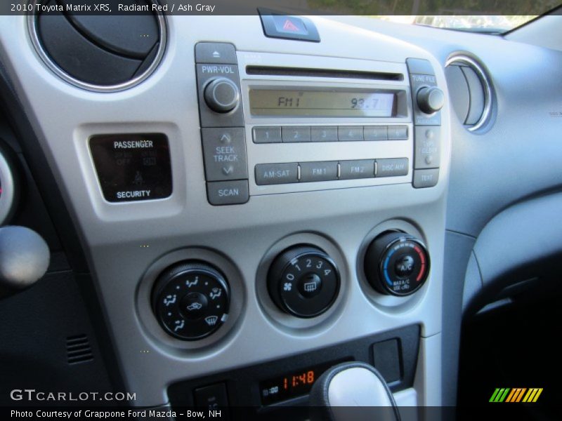 Controls of 2010 Matrix XRS